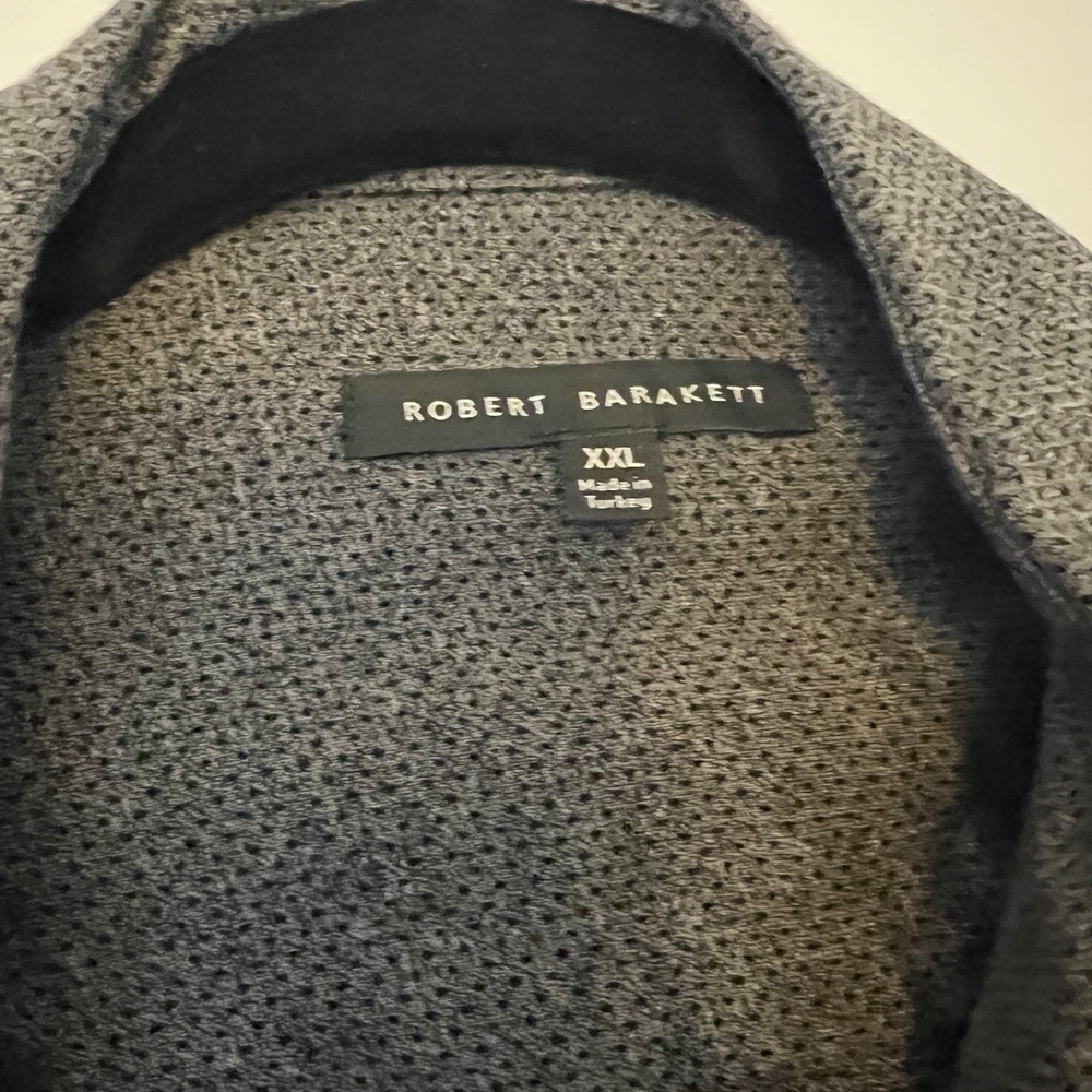 Brand New! Robert Barakett Dark gray button down